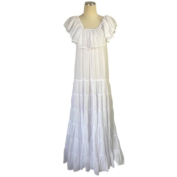 Erika Pena Dress White Orchid Dress with Belt - Picture 3 of 15